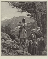 Die Schwarze Berg-Expedition, Vorposten der Northumberland Fusiliers jenseits von Bagrwan